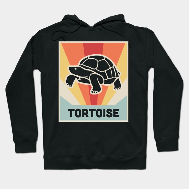 TORTOISE - Vintage 70s Style Poster Hoodie by MeatMan